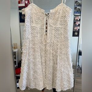For Love And Lemons White Floral Dress